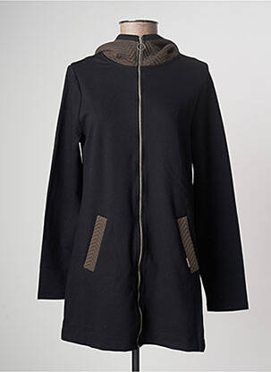 Manteau long noir MALOKA pour femme