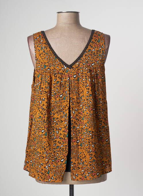 Top orange LOLA ESPELETA pour femme