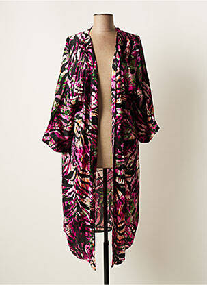 Veste kimono violet PIMENT ROUGE pour femme