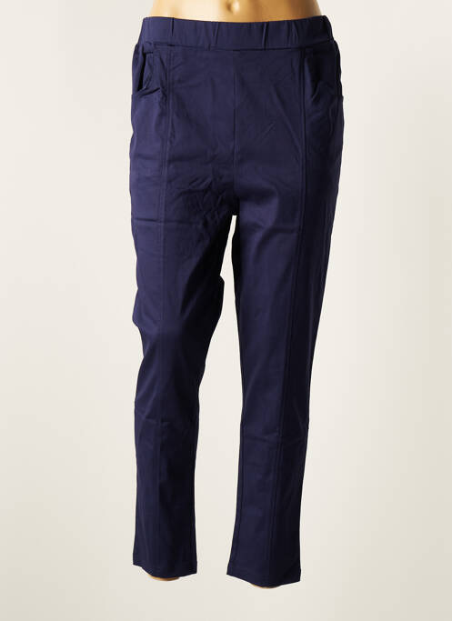 Pantalon slim bleu POMME ROUGE pour femme