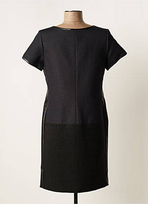 Robe courte manches courtes manches courtes noir RIVIERES DE LUNE femme