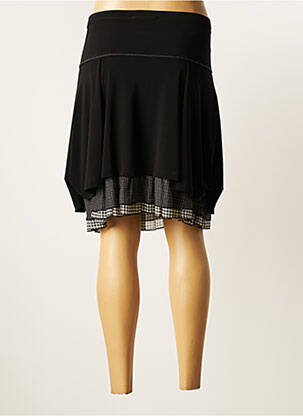 Jupe mi-longue taille normale noir GARELLA femme