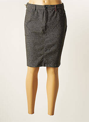 Jupe mi-longue taille normale gris DENIM &DRESS femme