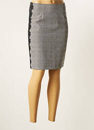 Jupe courte coupe droite noir PAUL BRIAL femme