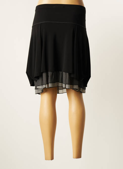 Jupe mi-longue taille normale noir GARELLA femme