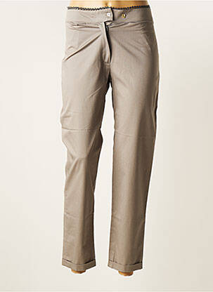 Pantalon 7/8 stretch taille normale gris BÉATRICE PUYSSÉGUR femme
