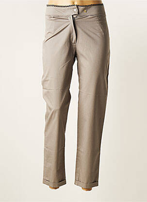 Pantalon 7/8 gris BÉATRICE PUYSSÉGUR pour femme