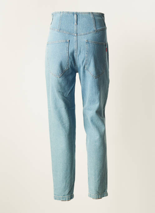 Jeans coupe droite bleu TEMPERATURA pour femme