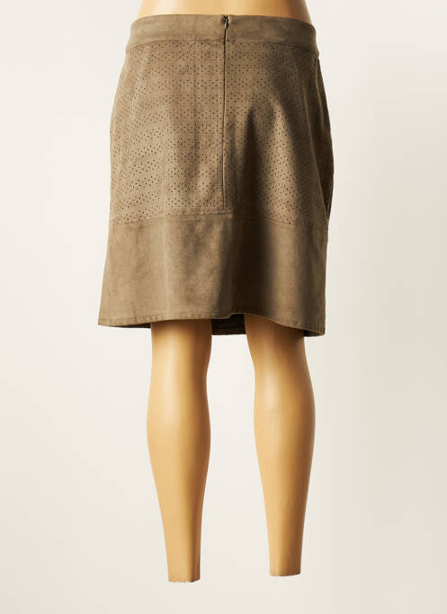 Jupe mi-longue gris FELINO pour femme