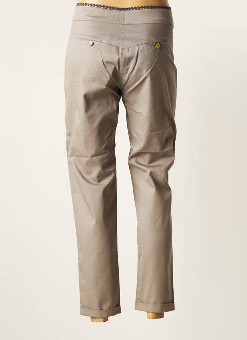 Pantalon 7/8 gris BÉATRICE PUYSSÉGUR pour femme