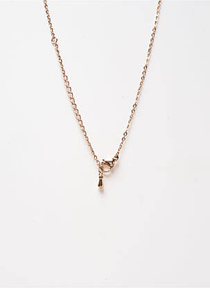 Collier ornement breloque / pampille rose SATINE femme