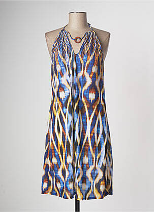 Robe de plage bleu ANTIGEL pour femme