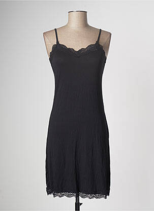 Robe mi-longue noir WHY NOT pour femme