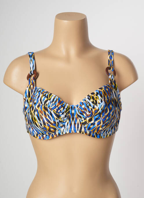 Haut de maillot de bain bleu ANTIGEL pour femme