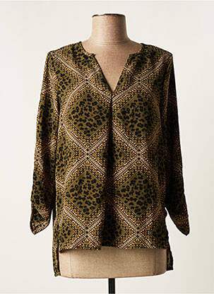 Blouse imprimé fantaisie manches longues vert VERO MODA femme