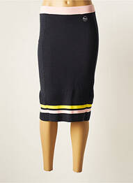Jupe mi-longue taille haute bleu MAURICE femme