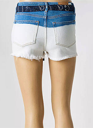 Short tissage denim taille normale bleu SUPERDRY femme