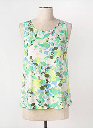 Débardeur stretch sans manche vert TOM TAILOR femme