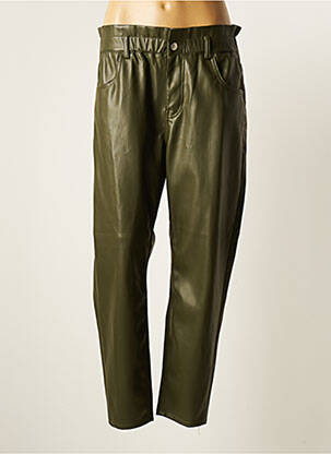 Pantalon droit vert ONLY pour femme
