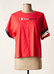 T-shirt rouge CHAMPION pour femme seconde vue