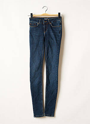Jeans coupe slim broderie rivets taille normale bleu VERO MODA femme