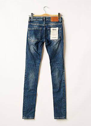 Jeans coupe slim broderie rivets taille normale bleu SOLID femme
