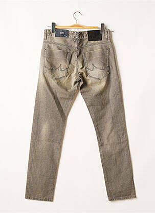 Jeans coupe droite broderie rivets taille normale gris LTB femme