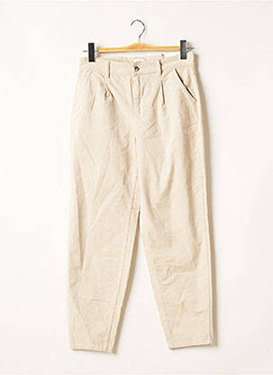 Pantalon droit stretch taille normale beige ONLY femme