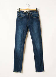Jeans coupe slim broderie rivets taille normale bleu ONLY femme