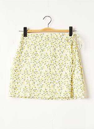 Jupe courte taille normale jaune DAISY STREET femme