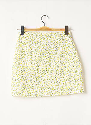 Jupe courte taille normale jaune DAISY STREET femme