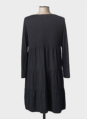 Robe pull stretch manches longues noir ZABAIONE femme