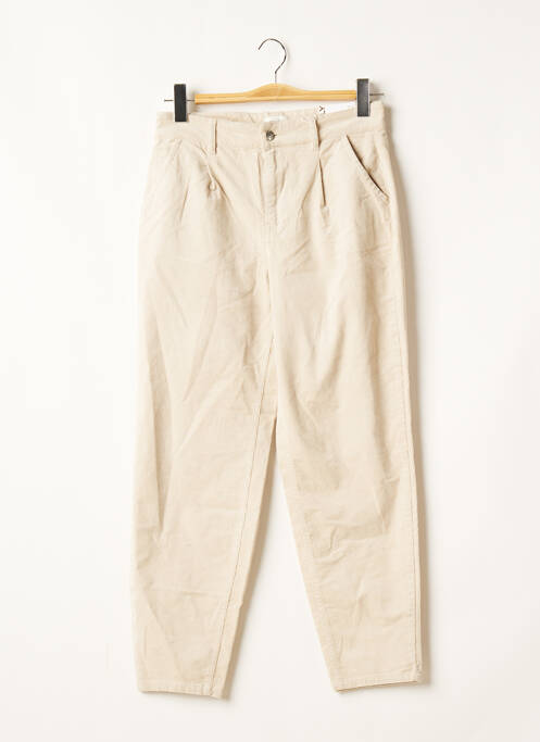 Pantalon droit beige ONLY pour femme