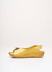 Sandales/Nu pieds jaune KARYOKA pour femme seconde vue