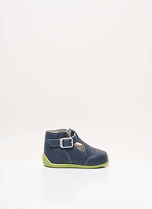Sandales/nu pieds empiècements bout rond bleu BOPY enfant