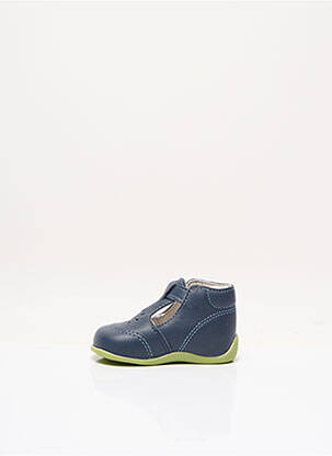 Sandales/nu pieds empiècements bout rond bleu BOPY enfant