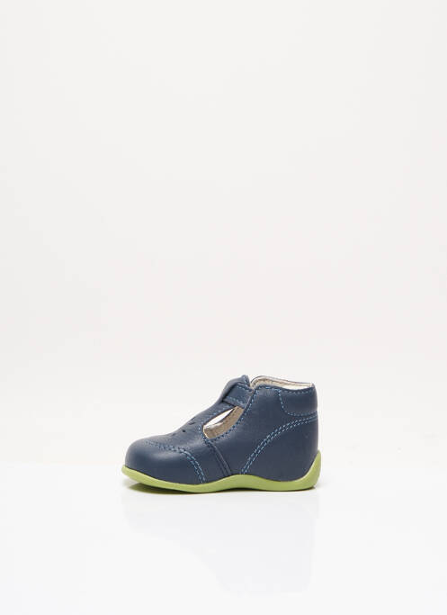 Sandales/nu pieds empiècements bout rond bleu BOPY enfant