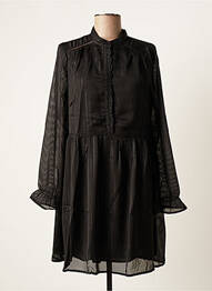 Robe courte manches longues manches longues noir LILI & LALA femme