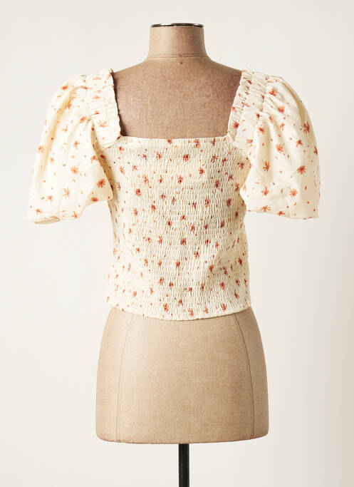 Blouse beige ELLI WHITE femme