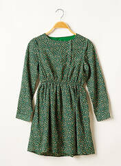 Robe mi-longue vert MINI MIGNON pour fille seconde vue