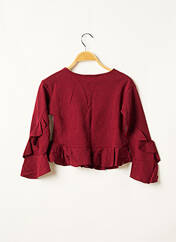 Sweat-shirt rouge MINI MIGNON pour fille seconde vue