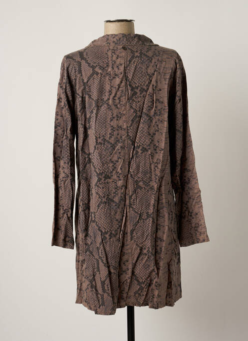 Robe courte marron BSB pour femme