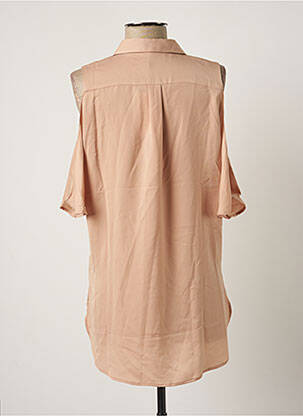 Chemisier tissage crêpe manches 3/4 marron LES P'TITES BOMBES femme
