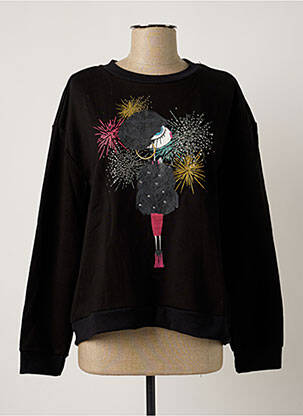 Sweat-shirt noir EMMA & GAIA pour femme