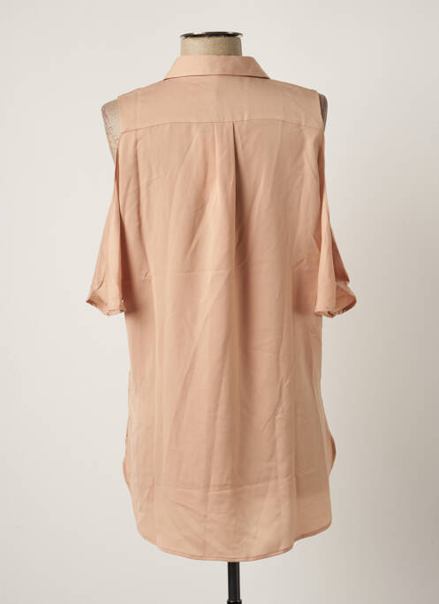 Chemisier tissage crêpe manches 3/4 marron LES P'TITES BOMBES femme