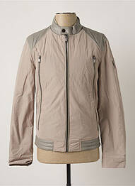 Blouson col officier gris GUESS homme