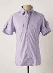 Chemise manches courtes violet YES.ZEE pour homme seconde vue