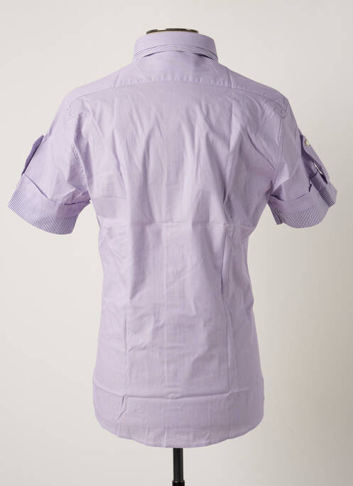 Chemise manches courtes violet YES.ZEE pour homme