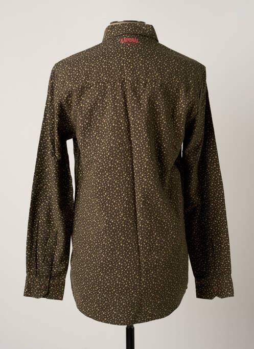 Chemise manches longues vert KAPORAL pour homme