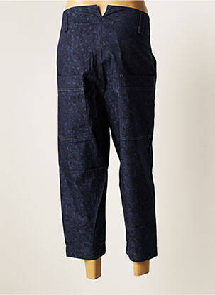 Pantacourt taille haute taille haute bleu CREA CONCEPT femme